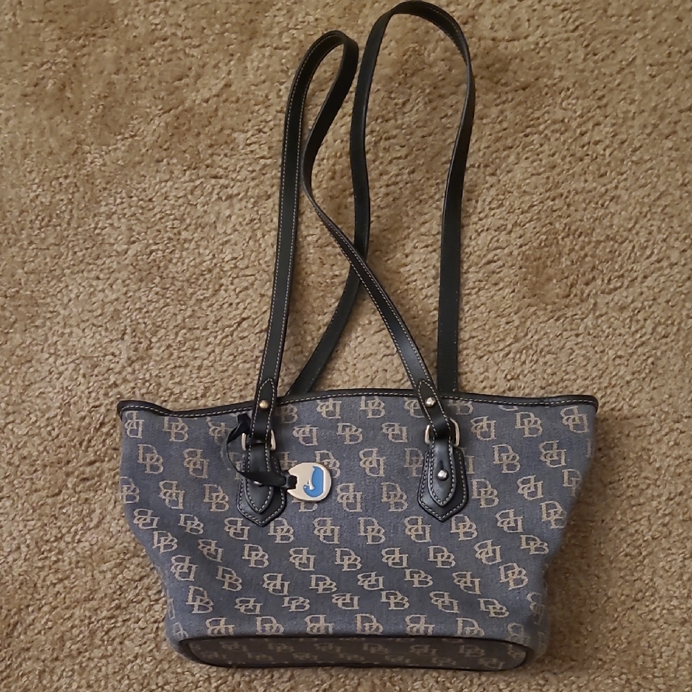 Dooney & Bourke Gray and Black Shoulder Bag